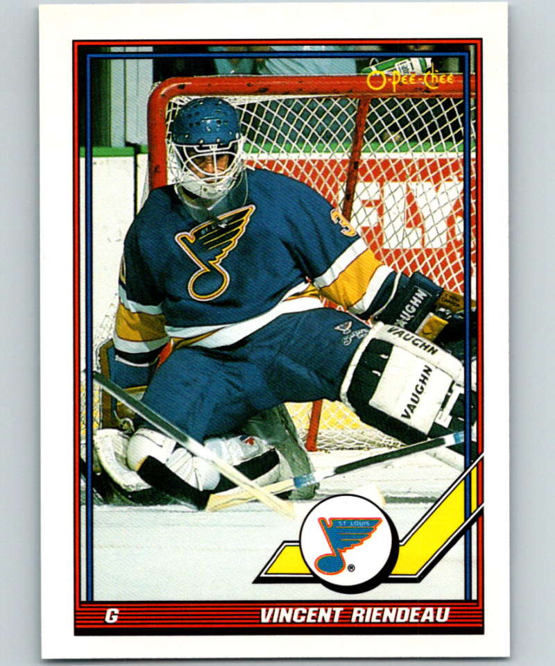 1991-92 O-Pee-Chee #370 Vincent Riendeau Mint St. Louis Blues