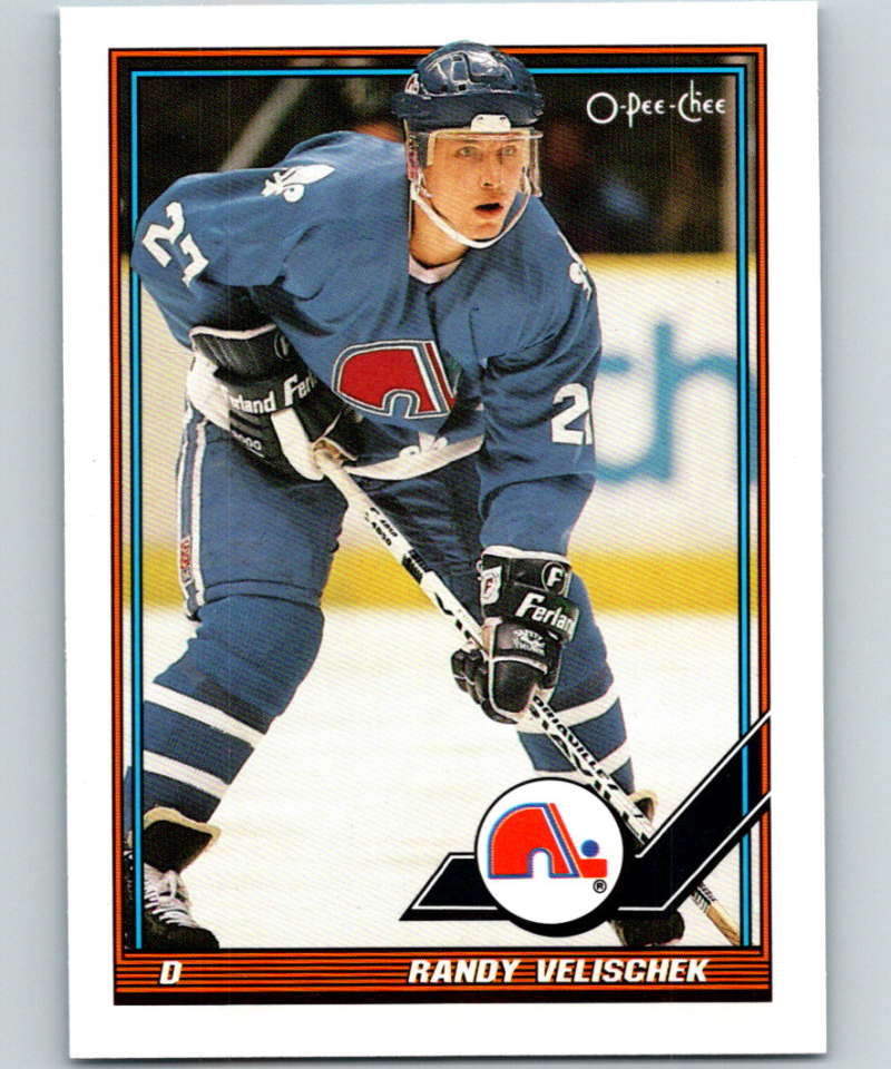 1991-92 O-Pee-Chee #377 Randy Velischek Mint Quebec Nordiques  Image 1