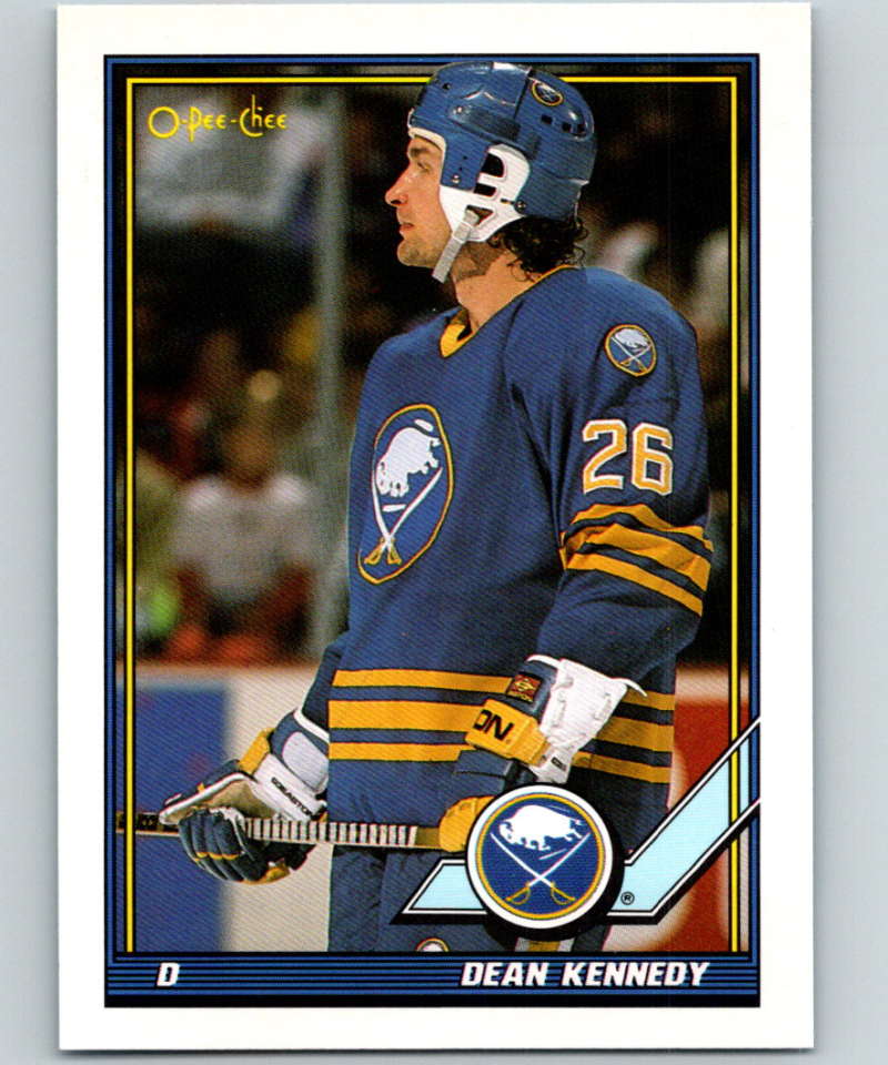 1991-92 O-Pee-Chee #388 Dean Kennedy Mint Buffalo Sabres  Image 1