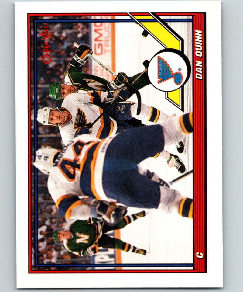 1991-92 O-Pee-Chee #393 Dan Quinn Mint St. Louis Blues  Image 1