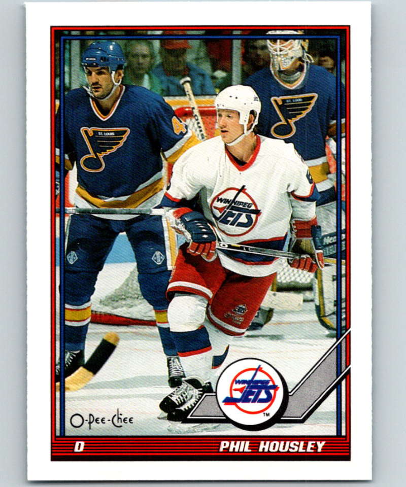 1991-92 O-Pee-Chee #395 Phil Housley Mint Winnipeg Jets  Image 1