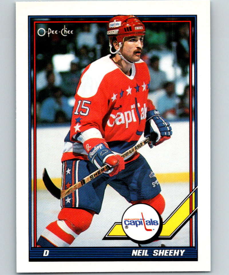 1991-92 O-Pee-Chee #407 Neil Sheehy Mint Washington Capitals  Image 1