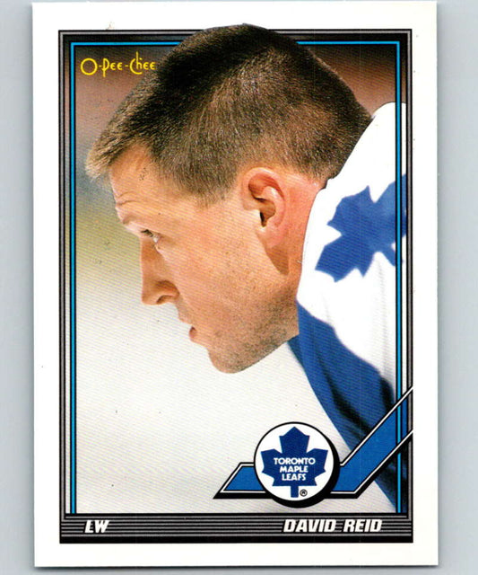 1991-92 O-Pee-Chee #423 David Reid Mint Toronto Maple Leafs  Image 1