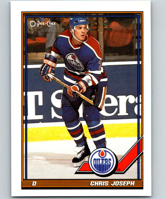 1991-92 O-Pee-Chee #432 Chris Joseph Mint Edmonton Oilers  Image 1