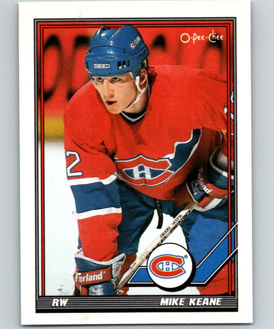 1991-92 O-Pee-Chee #434 Mike Keane Mint Montreal Canadiens