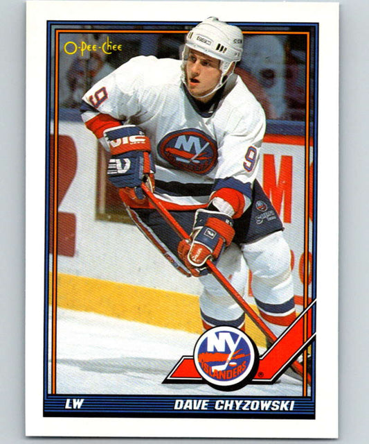 1991-92 O-Pee-Chee #435 Dave Chyzowski Mint New York Islanders  Image 1