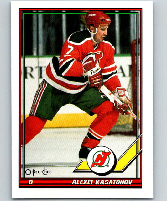 1991-92 O-Pee-Chee #439 Alexei Kasatonov Mint New Jersey Devils
