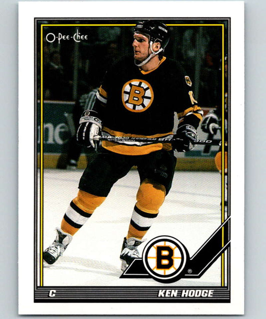 1991-92 O-Pee-Chee #440 Ken Hodge Jr. Mint Boston Bruins  Image 1