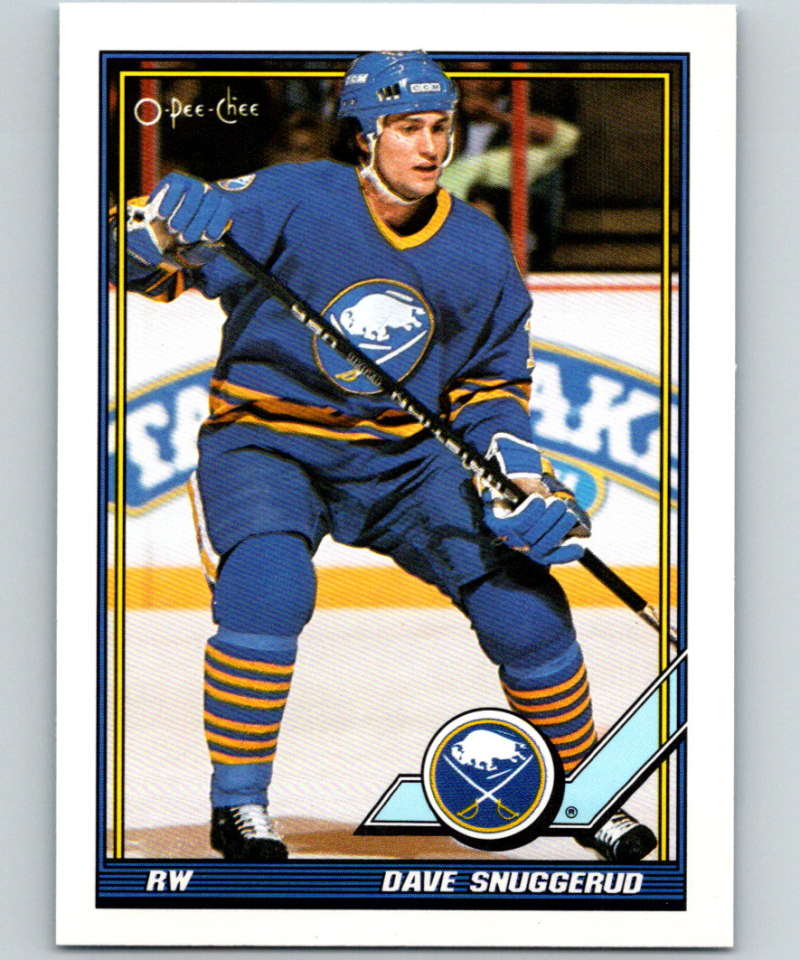 1991-92 O-Pee-Chee #441 Dave Snuggerud Mint Buffalo Sabres  Image 1