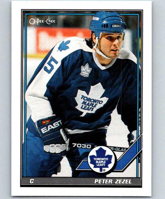 1991-92 O-Pee-Chee #445 Peter Zezel Mint Toronto Maple Leafs