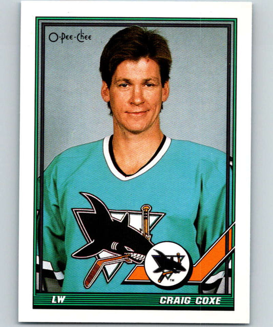 1991-92 O-Pee-Chee #447 Craig Coxe Mint Vancouver Canucks  Image 1