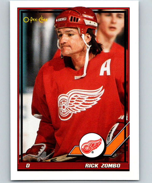 1991-92 O-Pee-Chee #454 Rick Zombo Mint Detroit Red Wings  Image 1