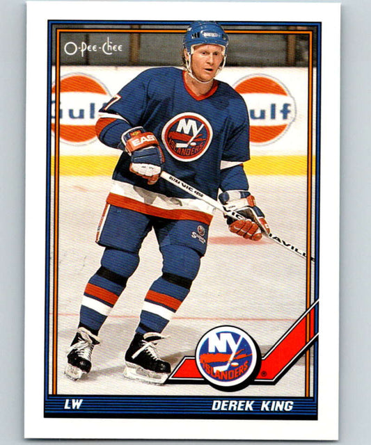 1991-92 O-Pee-Chee #455 Derek King Mint New York Islanders  Image 1