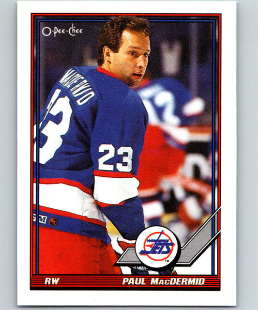 1991-92 O-Pee-Chee #463 Paul MacDermid Mint Winnipeg Jets  Image 1