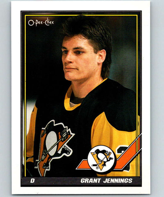 1991-92 O-Pee-Chee #468 Grant Jennings Mint Pittsburgh Penguins  Image 1