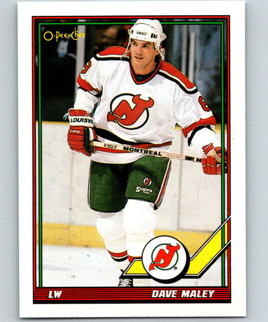 1991-92 O-Pee-Chee #476 David Maley Mint New Jersey Devils