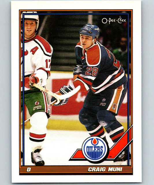1991-92 O-Pee-Chee #479 Craig Muni Mint Edmonton Oilers