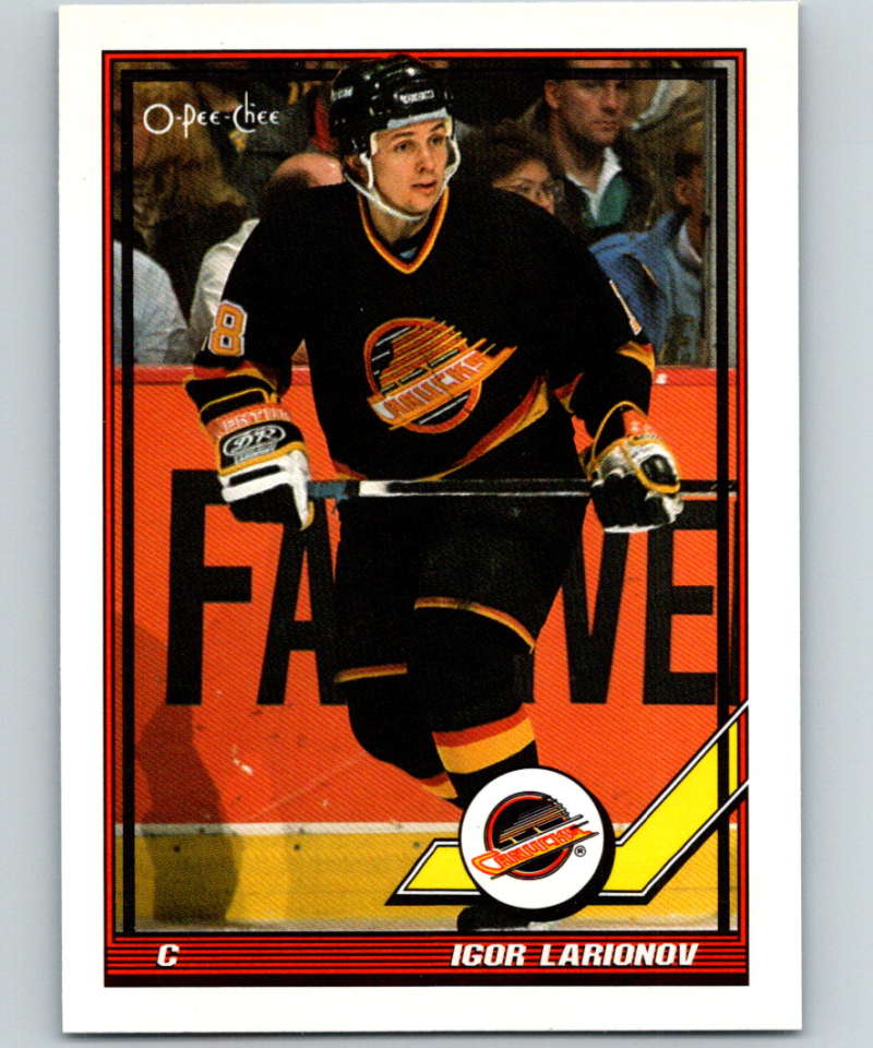 1991-92 O-Pee-Chee #480 Igor Larionov Mint Vancouver Canucks