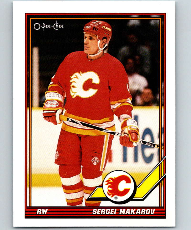 1991-92 O-Pee-Chee #482 Sergei Makarov Mint Calgary Flames