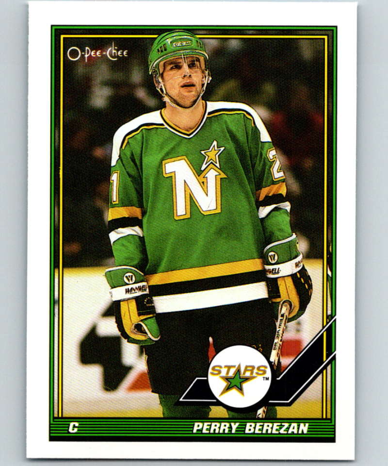 1991-92 O-Pee-Chee #485 Perry Berezan Mint Minnesota North Stars  Image 1