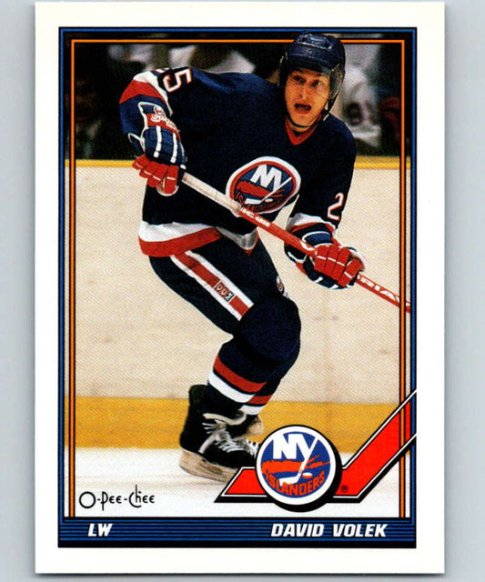 1991-92 O-Pee-Chee #488 David Volek Mint New York Islanders