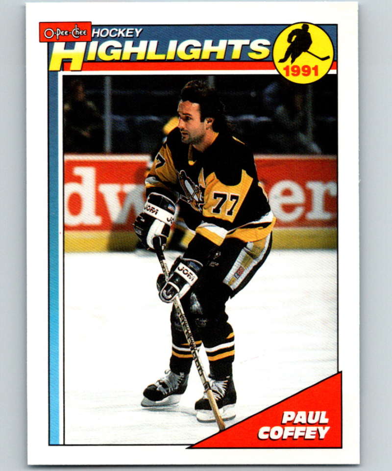 1991-92 O-Pee-Chee #504 Paul Coffey HL Mint