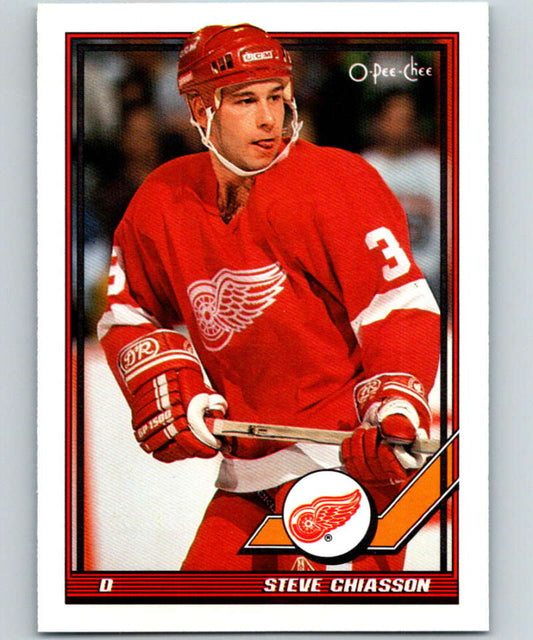 1991-92 O-Pee-Chee #508 Steve Chiasson Mint Detroit Red Wings