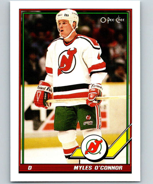 1991-92 O-Pee-Chee #509 Myles O'Connor Mint New Jersey Devils  Image 1