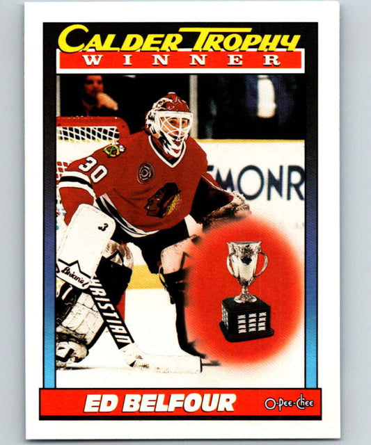 1991-92 O-Pee-Chee #518 Ed Belfour Mint Chicago Blackhawks