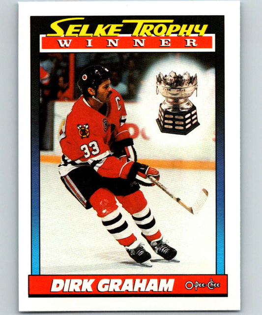 1991-92 O-Pee-Chee #521 Dirk Graham Selke Mint Chicago Blackhawks
