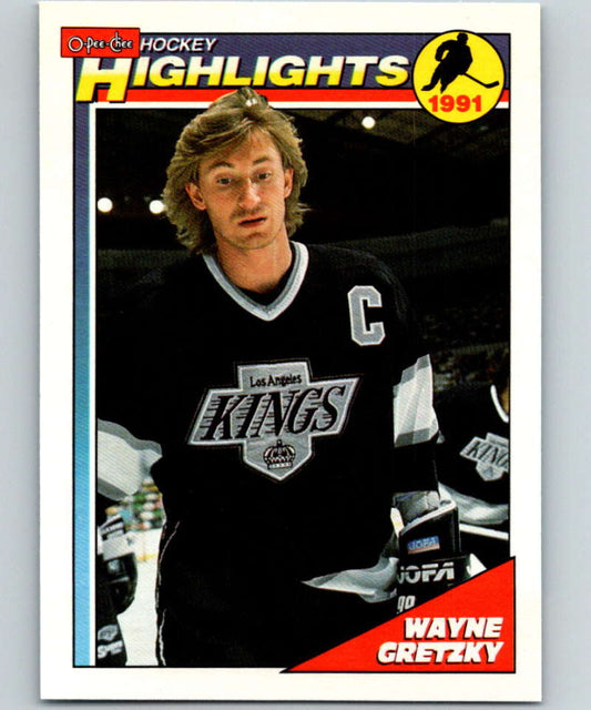 1991-92 O-Pee-Chee #524 Wayne Gretzky HL Mint Los Angeles Kings
