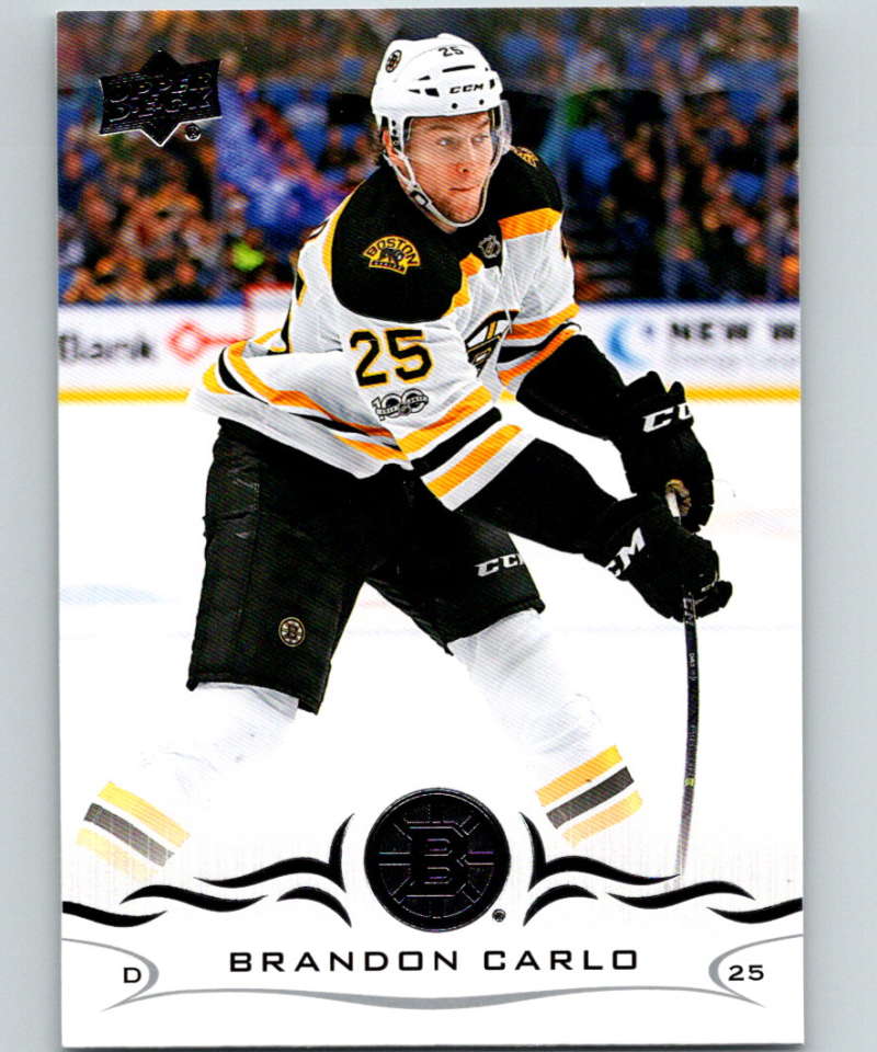 2018-19 Upper Deck #17 Brandon Carlo Mint Boston Bruins  Image 1