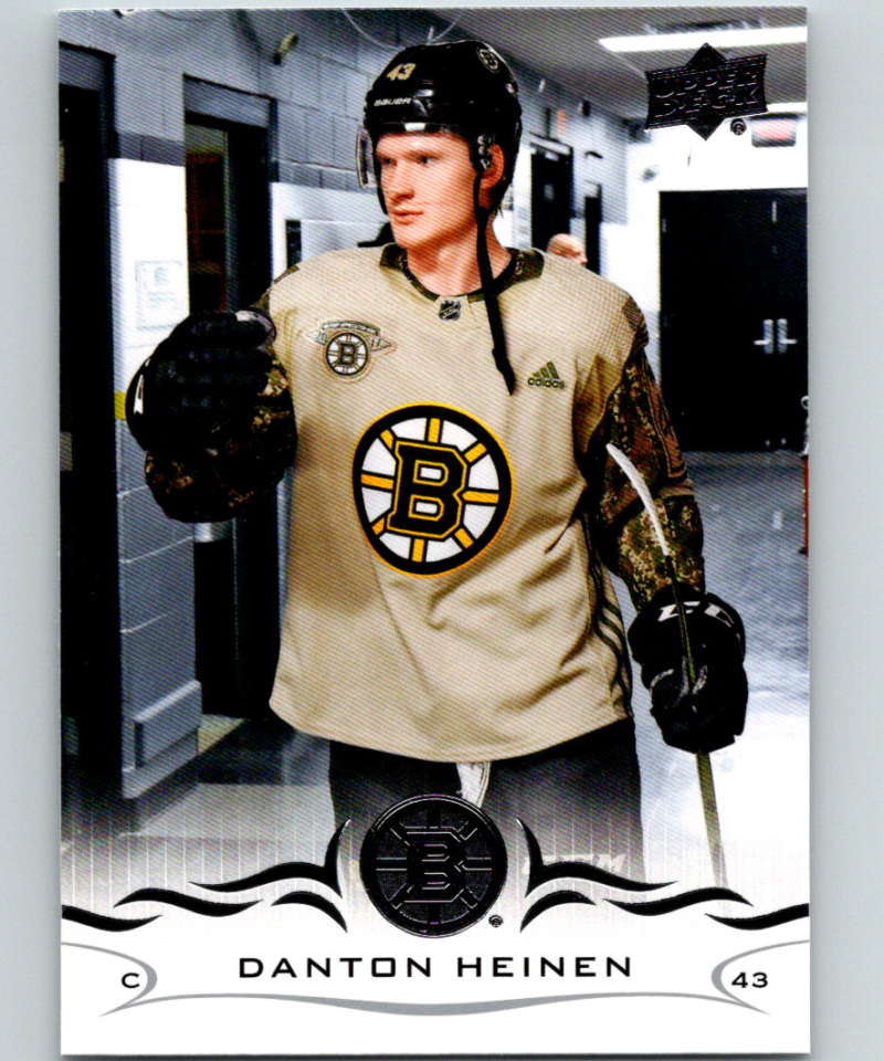 2018-19 Upper Deck #18 Danton Heinen Mint Boston Bruins  Image 1