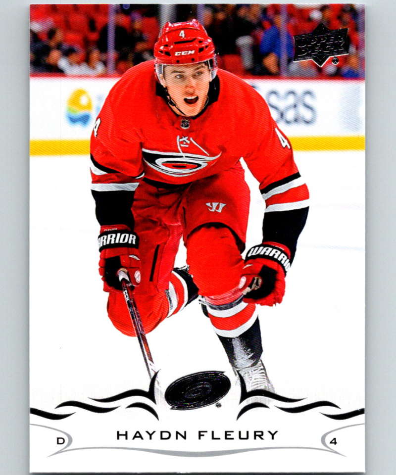 2018-19 Upper Deck #34 Haydn Fleury Mint Carolina Hurricanes