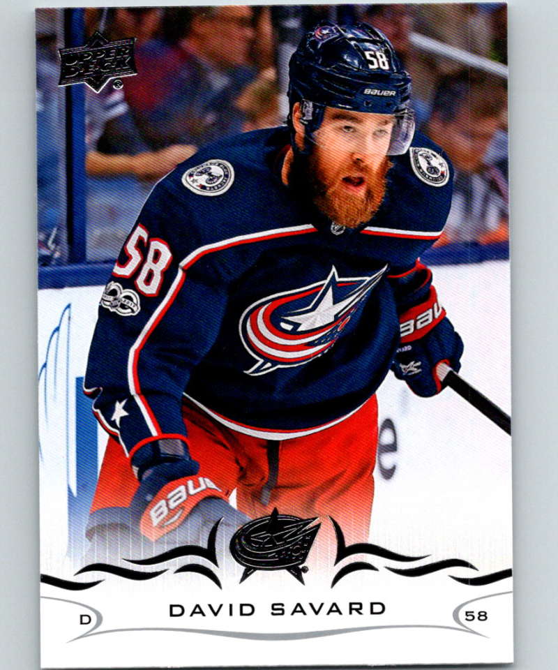 2018-19 Upper Deck #55 David Savard Mint Columbus Blue Jackets  Image 1
