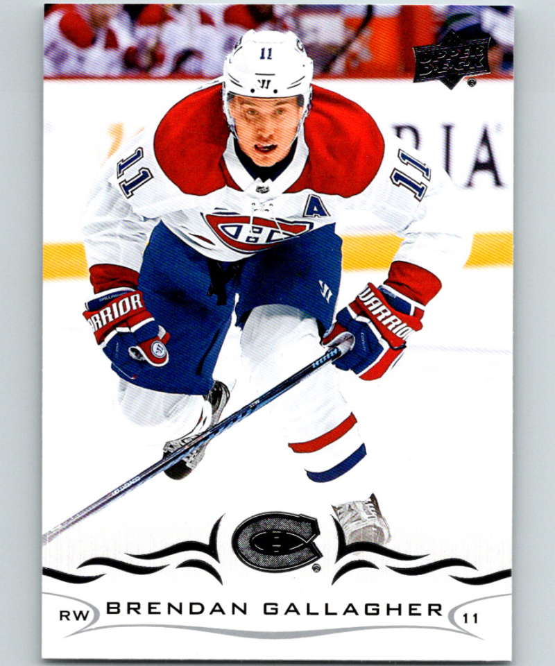 2018-19 Upper Deck #100 Brendan Gallagher Mint Montreal Canadiens  Image 1