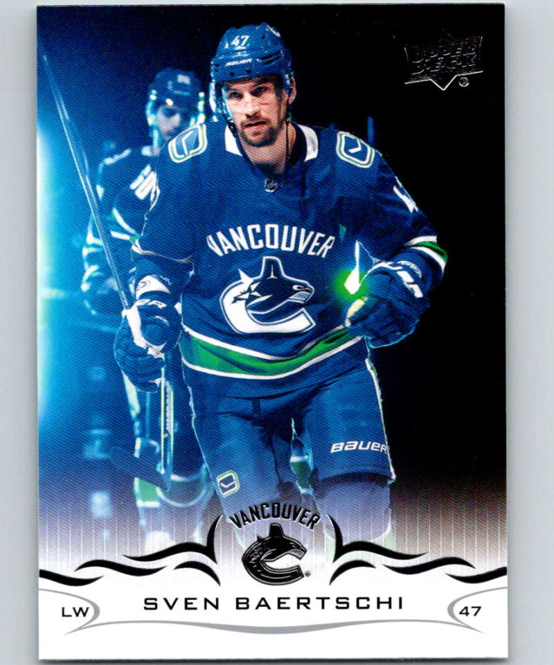 2018-19 Upper Deck #175 Sven Baertschi Mint Vancouver Canucks  Image 1