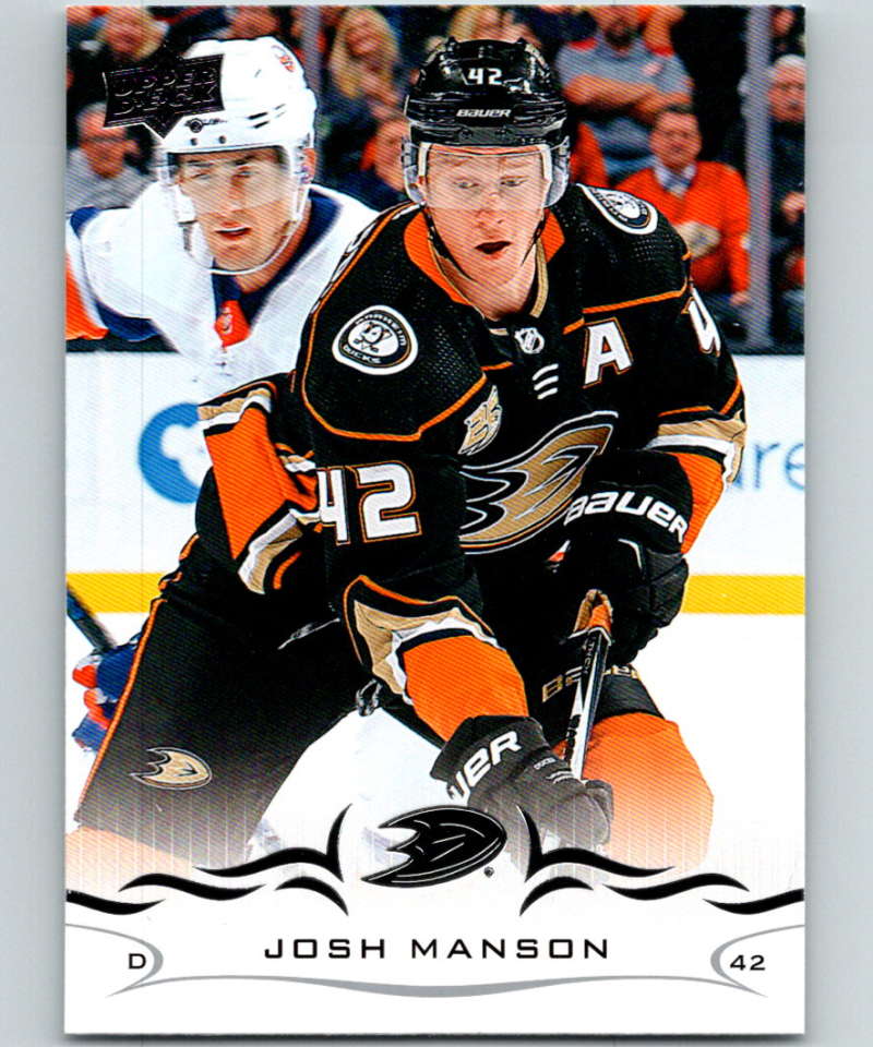 2018-19 Upper Deck #254 Josh Manson Mint Anaheim Ducks  Image 1