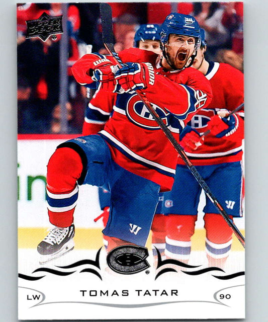 2018-19 Upper Deck #350 Tomas Tatar Mint Montreal Canadiens
