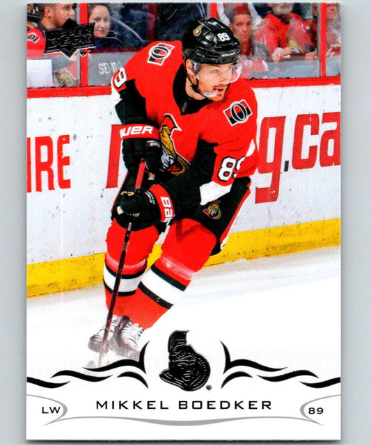 2018-19 Upper Deck #384 Mikkel Boedker Mint Ottawa Senators  Image 1