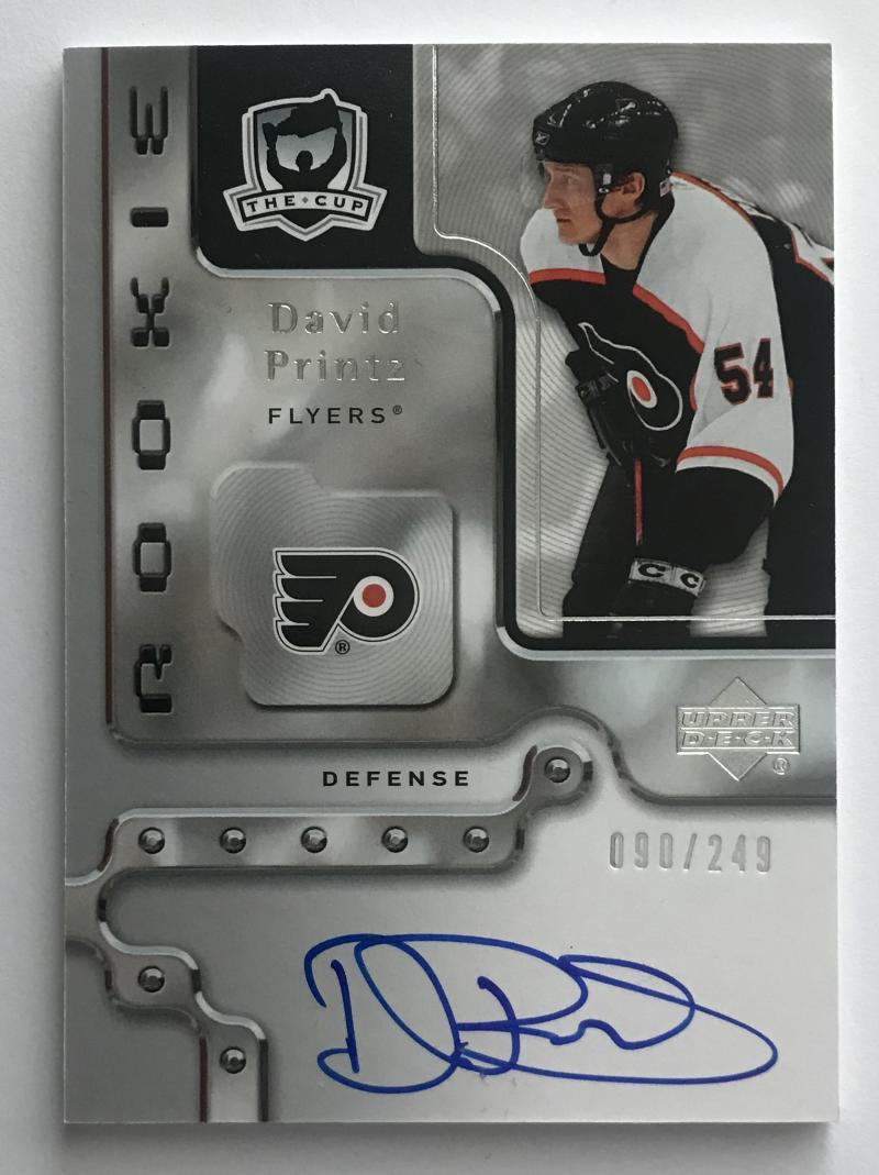 2006-07 Upper Deck The Cup #105 David Printz MINT Rookie Auto 90/249 RC 05272