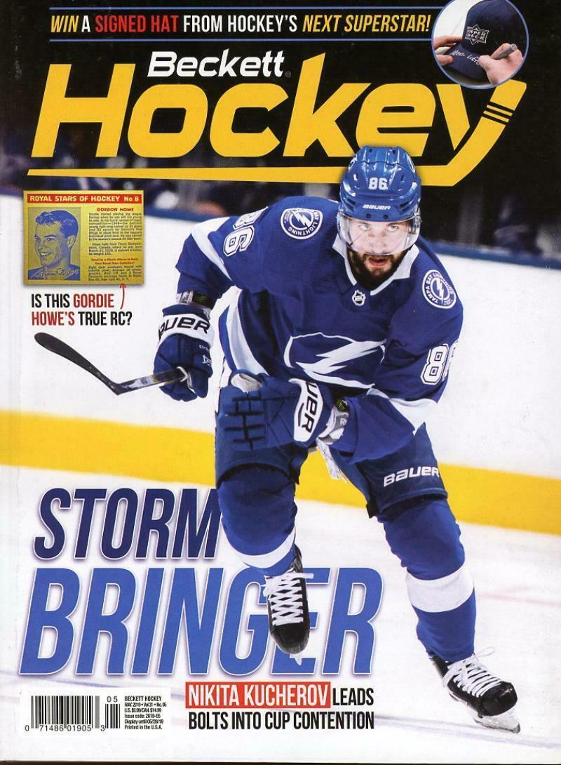 May 2019 Beckett Hockey Monthly Magazine - Kucherov Lightning Cover