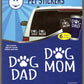 Dod Dad Dog Mom Stickers Perfect Cut Decal/Sticker 6" x 8" Sheet  Image 1