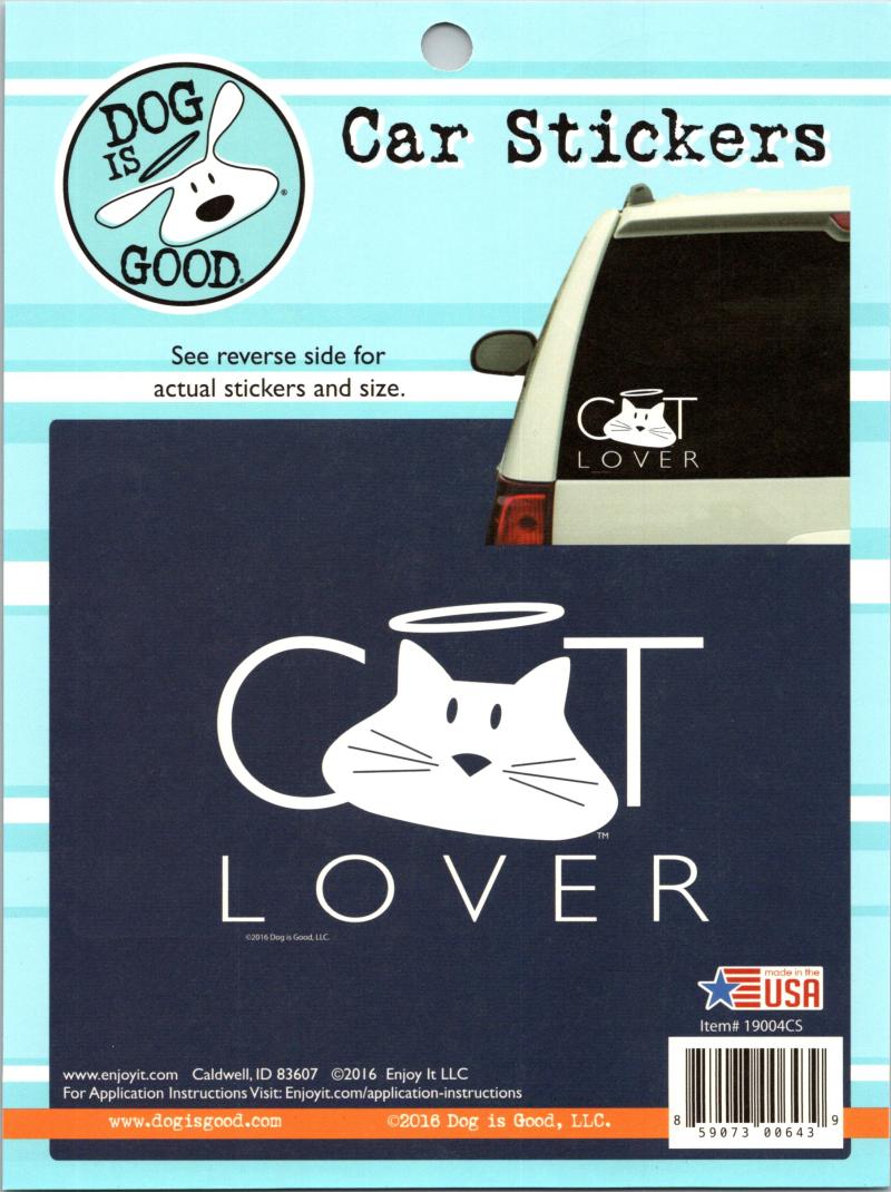 Cat Lover Stickers Perfect Cut Decal/Sticker 6" x 8" Sheet  Image 1