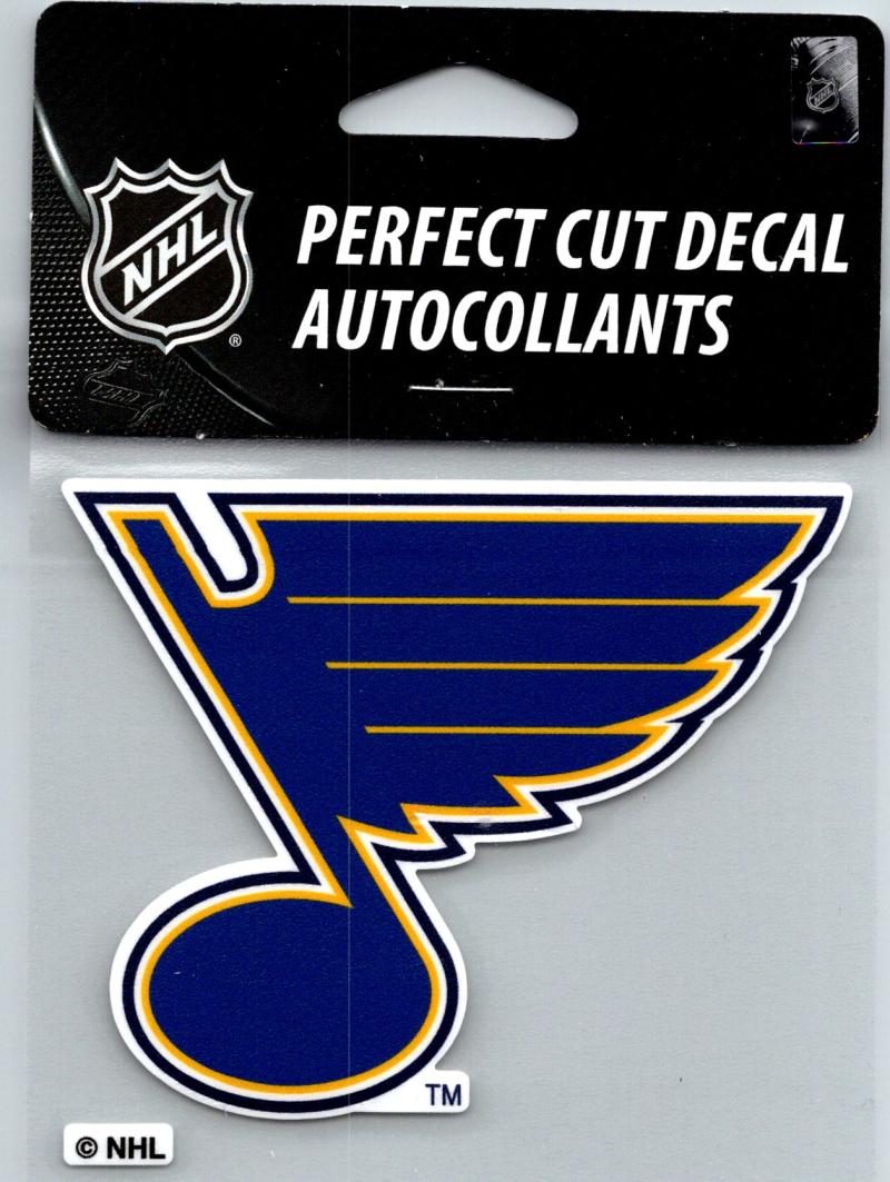 (HCW) St.Louis Blues Logo Perfect Cut Color 4"x4" NHL Licensed Decal Sticker Image 1