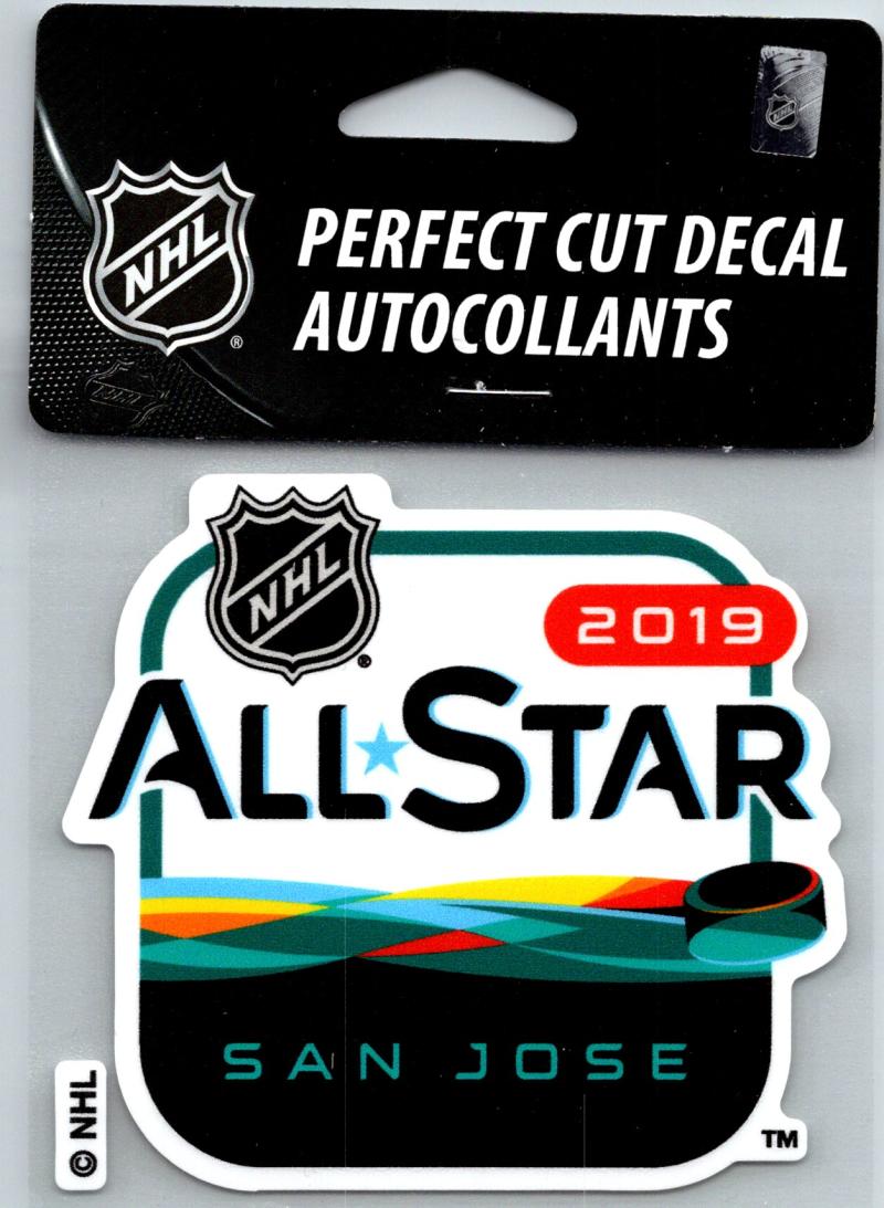 (HCW) 2019 All Star Game Perfect Cut Color 4"x4" NHL Licensed Decal Sticker Image 1