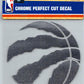 Toronto Raptors 6"x6" NBA Chrome Perfect Cut Decal Sticker