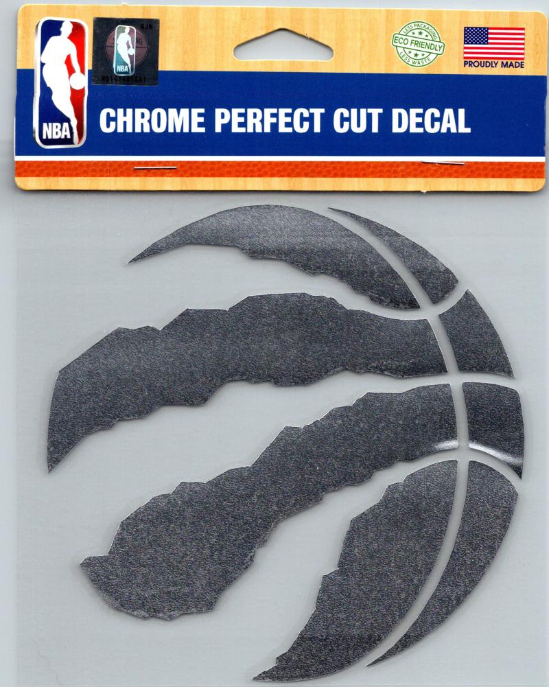 Toronto Raptors 6"x6" NBA Chrome Perfect Cut Decal Sticker