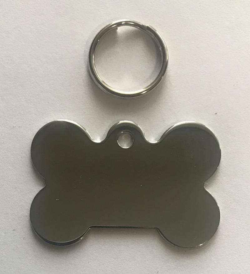 Boston Bruins NHL Hockey Bone ID Dog Tag with Ring