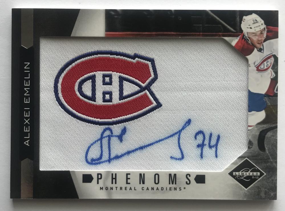 2011-12 Panini Limited Phenoms RC Alexei Emelin MINT Rookie 10/299 Patch 07608